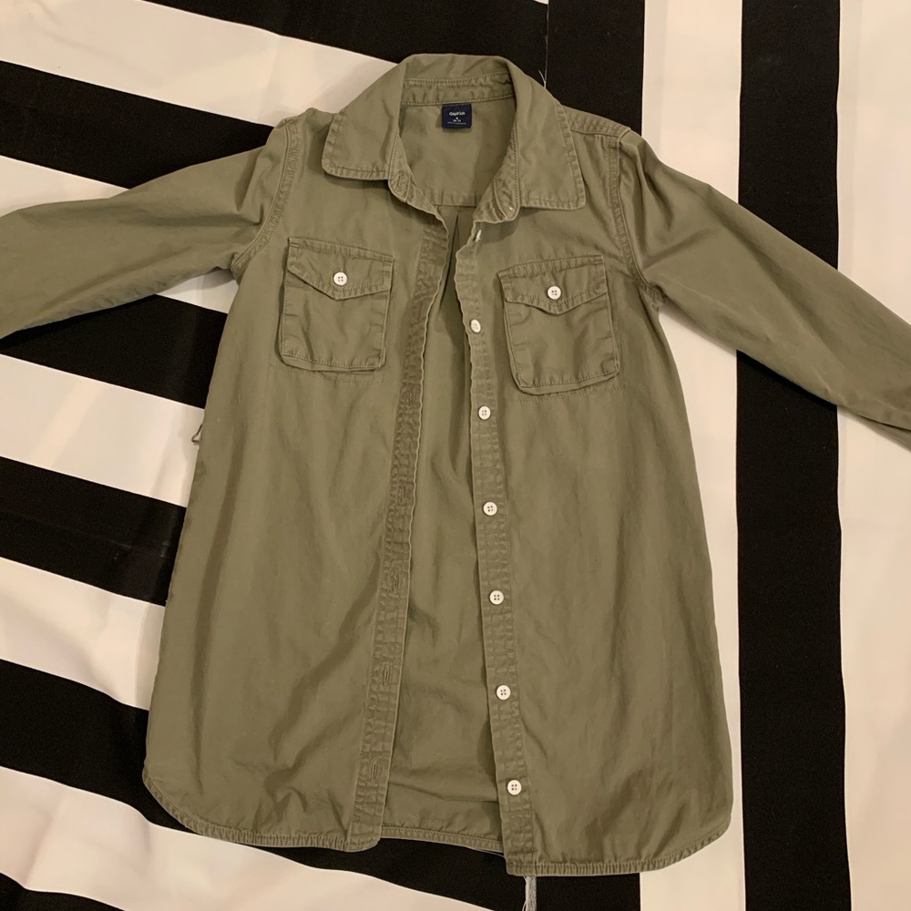 GAP button down collar dress